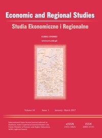Economic and Regional Studies / Studia Ekonomiczne i Regionalne, Volume 10, Issue 1, 2017