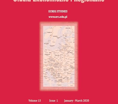 Economic and Regional Studies / Studia Ekonomiczne i Regionalne, Volume 13, Issue 1, 2020