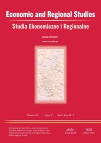 Economic and Regional Studies / Studia Ekonomiczne i Regionalne, Volume 10, Issue 2, 2017