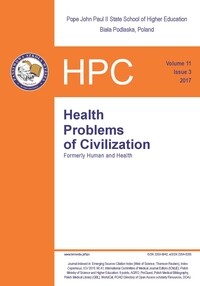 Health Problems of Civilization, Volume 11, Issue 3, 2017