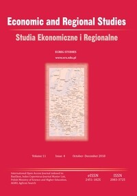 Economic and Regional Studies / Studia Ekonomiczne i Regionalne, Volume 11, Issue 4, 2018