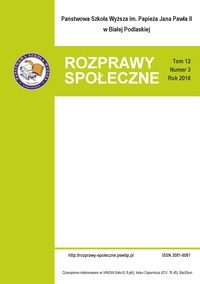 Rozprawy Społeczne, tom 12, nr 3, 2018