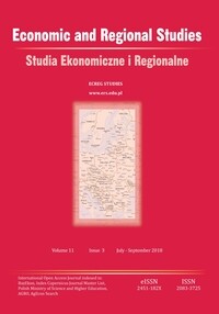 Economic and Regional Studies / Studia Ekonomiczne i Regionalne, Volume 11, Issue 3, 2018
