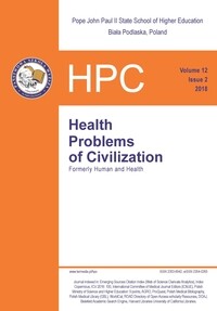 Health Problems of Civilization, Volume 12, Issue 2, 2018