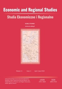 Economic and Regional Studies / Studia Ekonomiczne i Regionalne, Volume 11, Issue 2, 2018